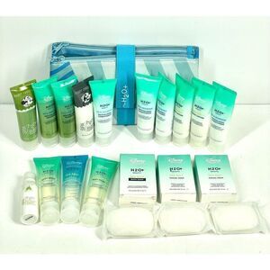 H20+ Disney 18 PC Lot Sea Salt Shampoo Conditioner Body Wash Lotion Soap Case